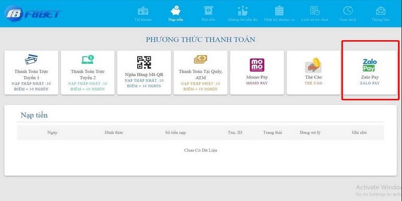Những lưu ý khi rút tiền F8Bet